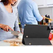 Husa pentru Xiaomi Pad 6S Pro 12.4 tip stand functie sleep/wake-up, negru