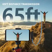 Set 2 Lavaliera wireless Receiver, conector iPhone Lightning, Noise Reduction, 70mAh + 600mAh carcasa, Plug and Play, range 20m, negru