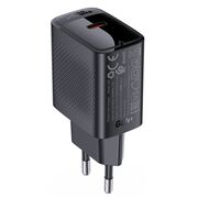 Incarcator GaN Type-C, 20W Power Delivery, Acefast A82, negru