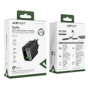 Incarcator tip USB 18W Quick Charge GaN, Acefast A90, negru