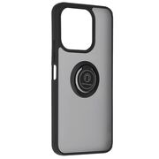 Husa de protectie pentru  Honor X6b premium cu inel stand rotativ, suport magnetic si bumper anti-alunecare - negru
