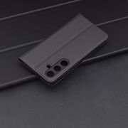 Husa pentru  Samsung Galaxy S24+ Plus tip carte BookFlip, inchidere magnetica, negru