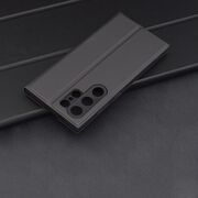 Husa pentru  Samsung Galaxy S24 Ultra tip carte BookFlip, inchidere magnetica, negru