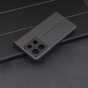 Husa pentru  Xiaomi Redmi Note 13 5G tip carte BookFlip, inchidere magnetica, negru
