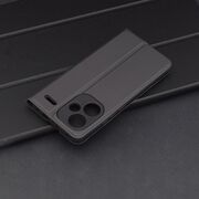 Husa pentru  Xiaomi Redmi Note 13 Pro+ Plus 5G tip carte BookFlip, inchidere magnetica, negru