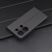 Husa pentru  Xiaomi Redmi Note 13 Pro 4G tip carte BookFlip, inchidere magnetica, negru