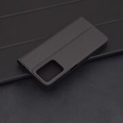 Husa pentru Motorola Moto G04 / G24 / G24 Power tip carte BookFlip, inchidere magnetica, negru