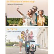 Telecomandă pentru schimbarea paginilor la Kindle, Forward Page Turner, inel wireless pentru derulare pe TikTok pentru iOS si Android, telecomandă pentru fotografii și înregistrare video - negru