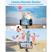 Telecomandă pentru schimbarea paginilor la Kindle, Forward Page Turner, inel wireless pentru derulare pe TikTok pentru iOS si Android, telecomandă pentru fotografii și înregistrare video - negru