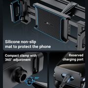 Suport telefon / tableta pentru tetiera Acefast D8, ajustabil, negru