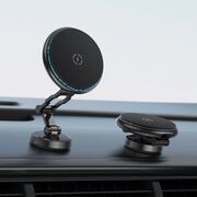 Suport auto wireless charging Acefast D30, rotire 360°, negru