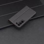 Husa pentru  Samsung Galaxy S22 5G tip carte BookFlip, inchidere magnetica, negru