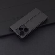 Husa pentru  Xiaomi Redmi 13 tip carte BookFlip, inchidere magnetica, negru