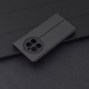 Husa pentru Husa Realme 12+ Plus tip carte BookFlip, inchidere magnetica, negru