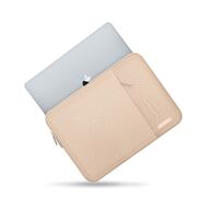 Husă Laptop 13-14" Slim SoftTouch – Design Elegant, Protecție Premium, Compartiment Accesorii, Ideală pentru MacBook, ASUS, Lenovo, HP, Dell, caffe latte