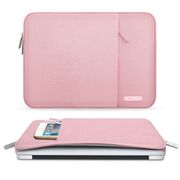 Husă Laptop 13-14" Slim SoftTouch – Design Elegant, Protecție Premium, Compartiment Accesorii, Ideală pentru MacBook, ASUS, Lenovo, HP, Dell, dusty rose
