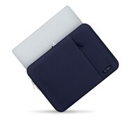 Husă Laptop 13-14" Slim SoftTouch – Design Elegant, Protecție Premium, Compartiment Accesorii, Ideală pentru MacBook, ASUS, Lenovo, HP, Dell, navy blue