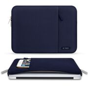 Husă Laptop 13-14" Slim SoftTouch – Design Elegant, Protecție Premium, Compartiment Accesorii, Ideală pentru MacBook, ASUS, Lenovo, HP, Dell, navy blue