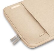 Husă Laptop Slim Business 15-16" – Design Elegant, Protecție Completă, Compartiment Accesorii, Ideală pentru MacBook, Lenovo, ASUS, HP, Dell, caffe latte