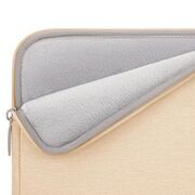Husă Laptop Slim Business 15-16" – Design Elegant, Protecție Completă, Compartiment Accesorii, Ideală pentru MacBook, Lenovo, ASUS, HP, Dell, caffe latte