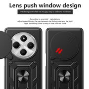Husa pentru  Xiaomi Redmi 14C Ring Armor Kickstand Tough Rugged Cover cu protectie camera, roz