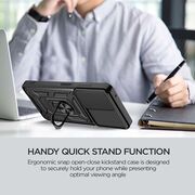 Husa pentru  Oppo A40 Ring Armor Kickstand Tough Rugged Cover cu protectie camera, negru