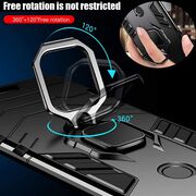 Husa pentru Xiaomi Redmi 14C cu inel Ring Armor Kickstand Tough, negru denim