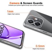 Husa pentru  Oppo A40, Anti-Shock 1.5mm, cu protectie lentile, ice