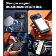 Husa pentru  Google Pixel 9 cu MagSafe, Ghost Series, frosted - negru