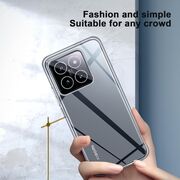 Husa pentru  Xiaomi 14T, Anti-Shock 1.5mm, cu protectie lentile, transparent