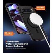 Husa pentru  Google Pixel 9 Pro cu MagSafe, Ghost Series, frosted - negru