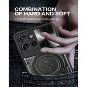 Husa pentru  Motorola Edge 50 Neo cu protecție pentru cameră și suport magnetic integrat Ring Shockproof, roz