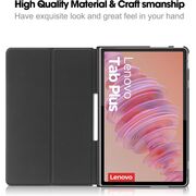 Husa pentru Lenovo Tab Plus 11.5, cu functie wake-up/sleep, tip stand, negru