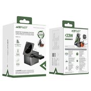 Statie incarcare 3in1 telefon wireless Acefast E18, 15W, gri