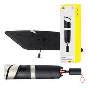 Parasolar auto pliabil tip umbrela Baseus, negru, 134 x 75cm