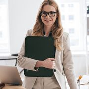 Husă Laptop 13-14" Slim SoftTouch – Design Elegant, Protecție Premium, Compartiment Accesorii, Ideală pentru MacBook, ASUS, Lenovo, HP, Dell, midnight green