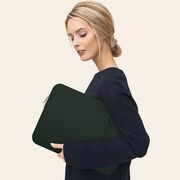 Husă Laptop 13-14" Slim SoftTouch – Design Elegant, Protecție Premium, Compartiment Accesorii, Ideală pentru MacBook, ASUS, Lenovo, HP, Dell, midnight green