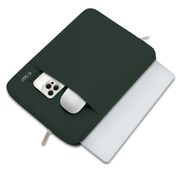 Husă Laptop Slim Business 15-16" – Design Elegant, Protecție Completă, Compartiment Accesorii, Ideală pentru MacBook, Lenovo, ASUS, HP, Dell, verde