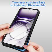 Pachet 360: Husa cu folie integrata pentru  Oppo Reno 12 Cover360 fata / spate - albastru