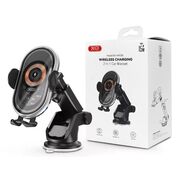 Suport Auto XO WX038 cu Încărcare Wireless - Suport pentru Bord sau Grilă, Încărcător Rapid 15, negru