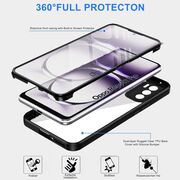 Pachet 360: Husa cu folie integrata pentru  Oppo Reno 12 Cover360 fata / spate - albastru