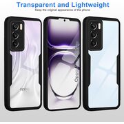 Pachet 360: Husa cu folie integrata pentru  Oppo Reno 12 Cover360 fata / spate - albastru