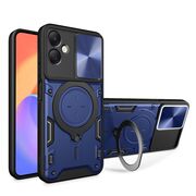 Husa pentru  Samsung Galaxy A06 cu protecție pentru cameră și suport magnetic integrat Ring Shockproof, albastru