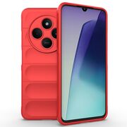 Husa pentru  Xiaomi Redmi 14C Liquid Silicone, Microfibre Lining, Non-Slip Airbag Design, rosu