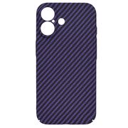 Husa pentru  iPhone 16 CarbonFiber UltraSlim, Lightweight, mov
