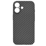 Husa pentru  iPhone 16 CarbonFiber UltraSlim, Lightweight, negru