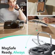 Husa pentru  iPhone 16 Plus - ESR Classic Hybrid HaloLock cu Magsafe si Kickstand - negru