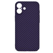 Husa pentru  iPhone 16 Plus CarbonFiber UltraSlim, Lightweight, mov