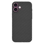 Husa pentru  iPhone 16 Plus CarbonFiber UltraSlim, Lightweight, negru