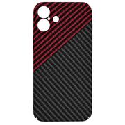 Husa pentru  iPhone 16 Plus CarbonFiber UltraSlim, Lightweight, rosu